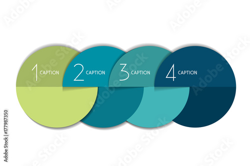 4 steps element bubble chart, scheme, diagram, template. Infographic template.