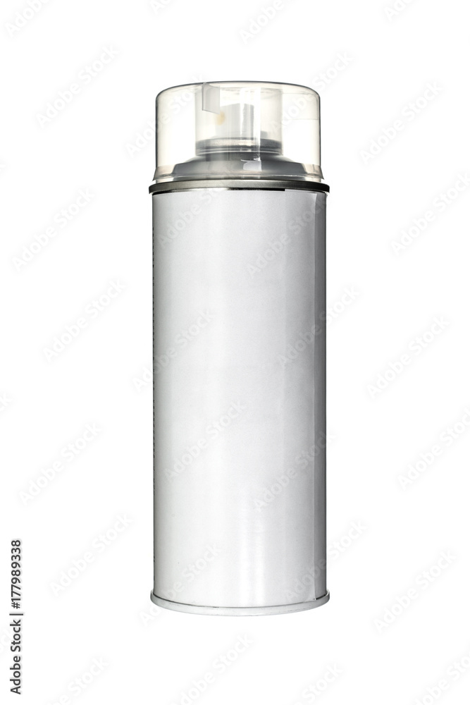 white aerosol can with paint isolated on white white aerosol can with paint isolated on white