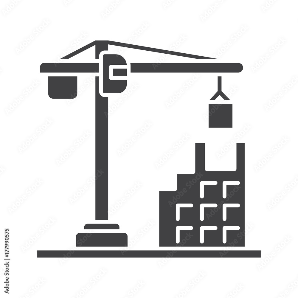 Building, constructing glyph icon Building, constructing glyph icon
