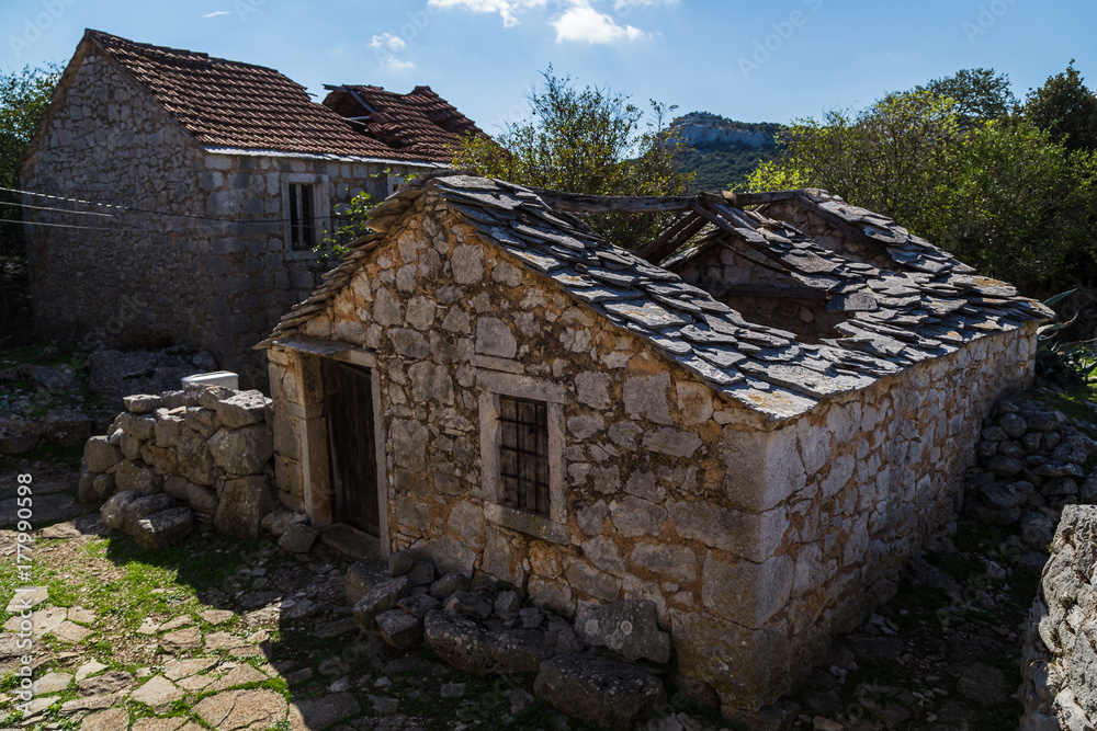 Building in the ghost village of Donja Nakovana Building in the ghost village of Donja Nakovana