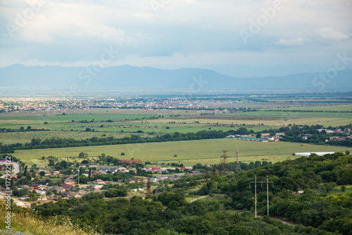 A village in the valley between the mountains, Chechnya