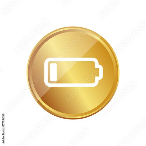 Gold Münze - Akku leer