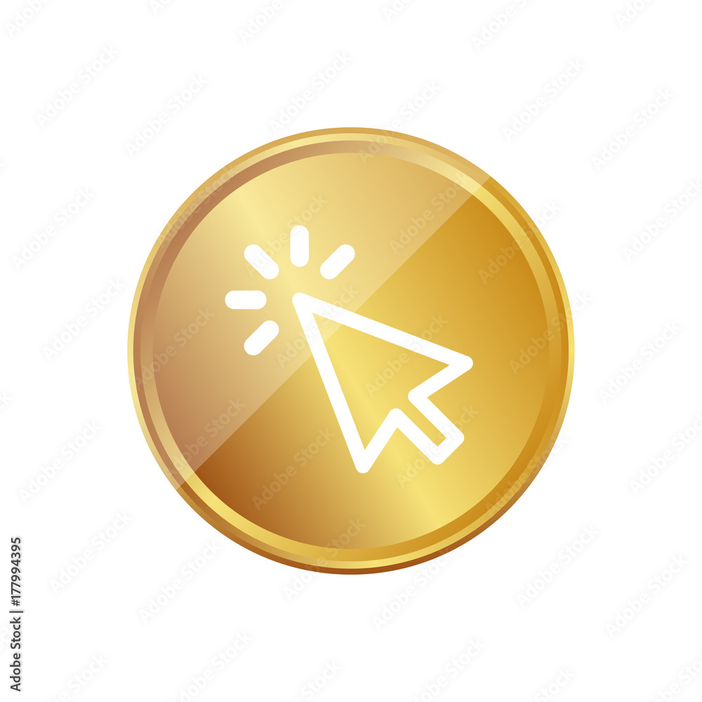 Gold Münze - Mauszeiger klick