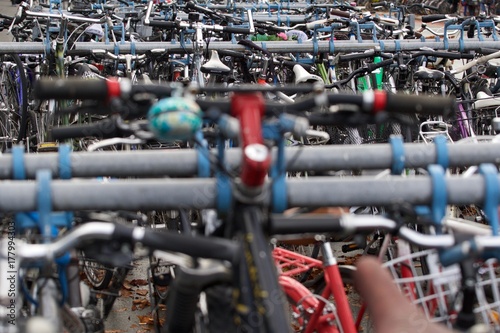 Parkierte Fahrräder in Luzern