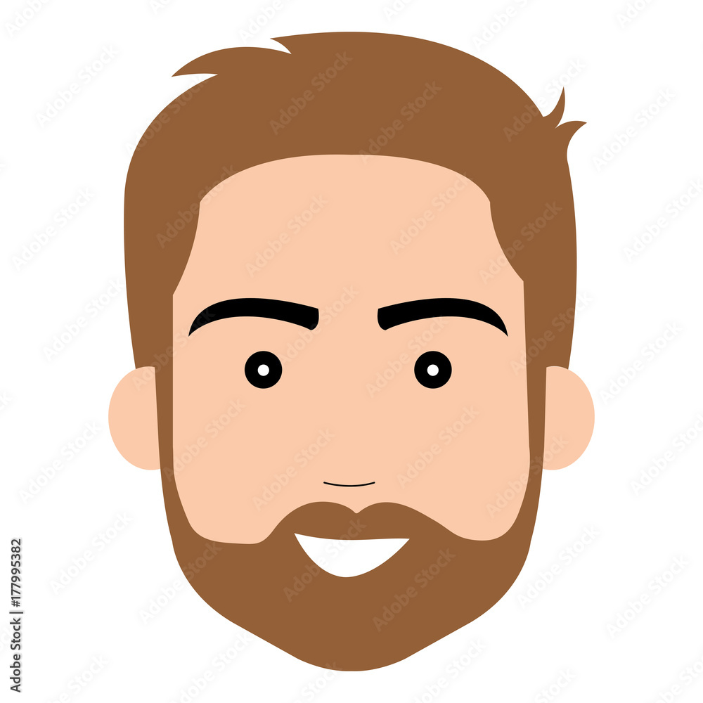 young man head avatar character young man head avatar character