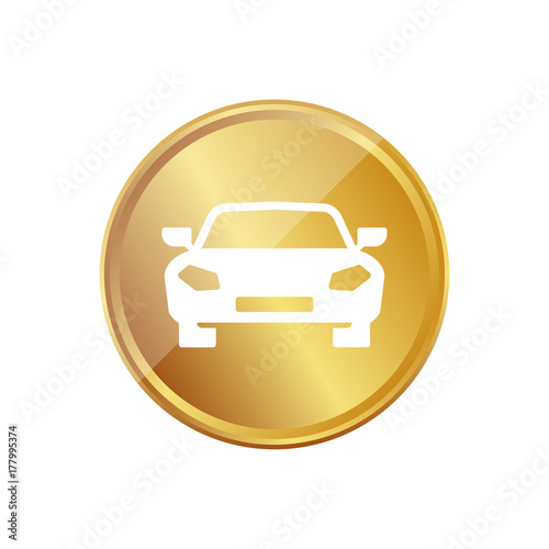 Gold Münze - Wagen