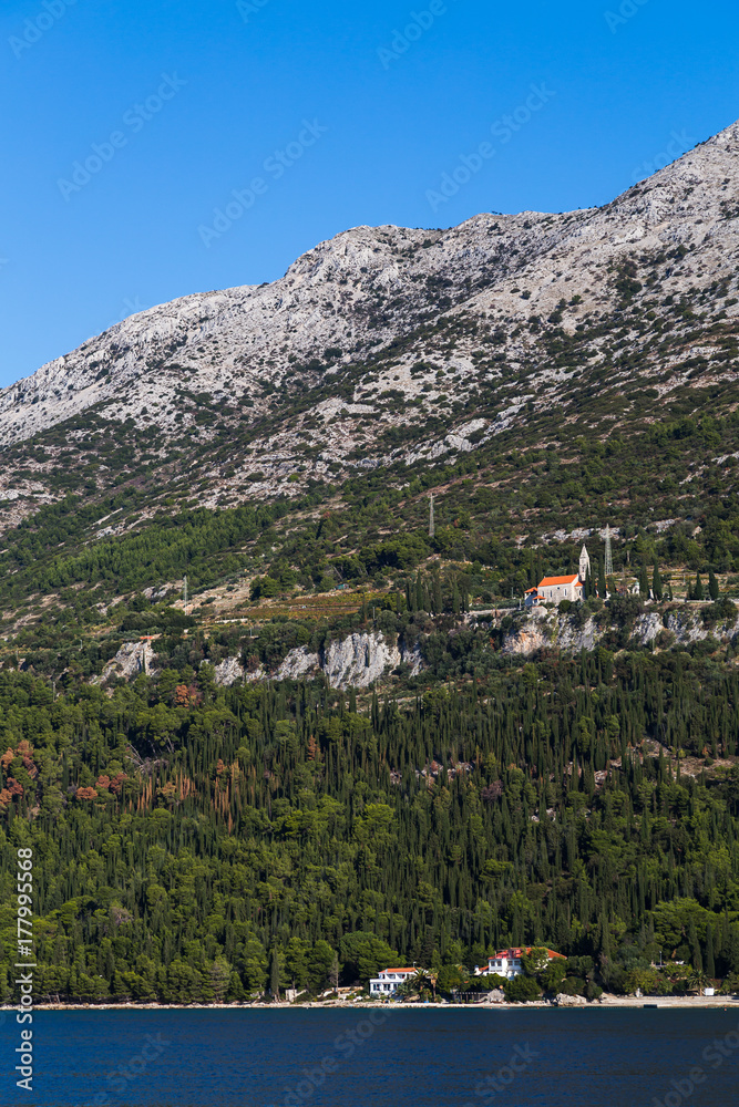 Franciscan Monastery in Orebic beneath Mount Elijah