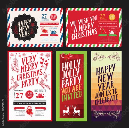 Christmas party invitation.