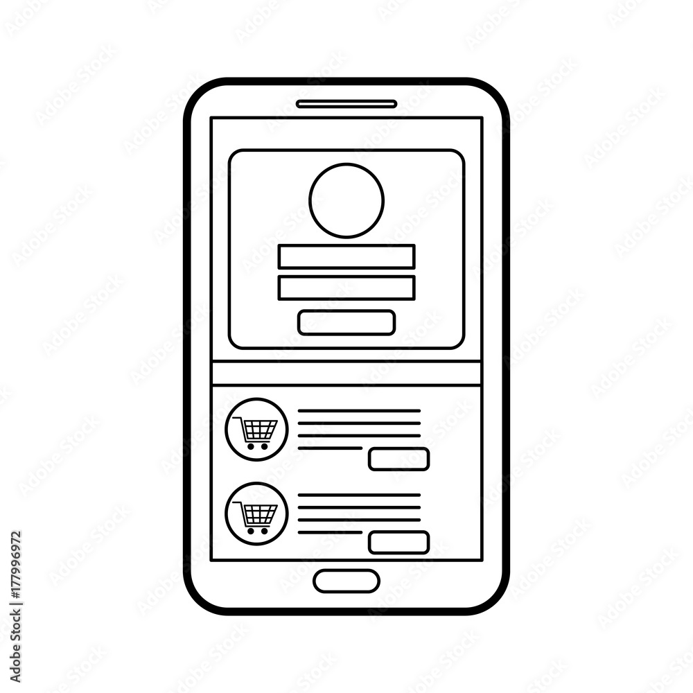 sign in page on smartphone screen account shopping online concept sign in page on smartphone screen account shopping online concept