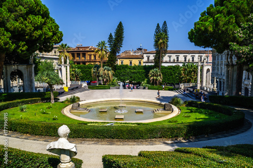 The Giardino Bellini ,Catania, Sicily, Italy