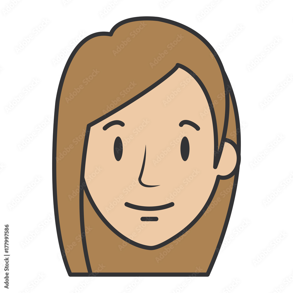 beautiful woman head avatar character beautiful woman head avatar character