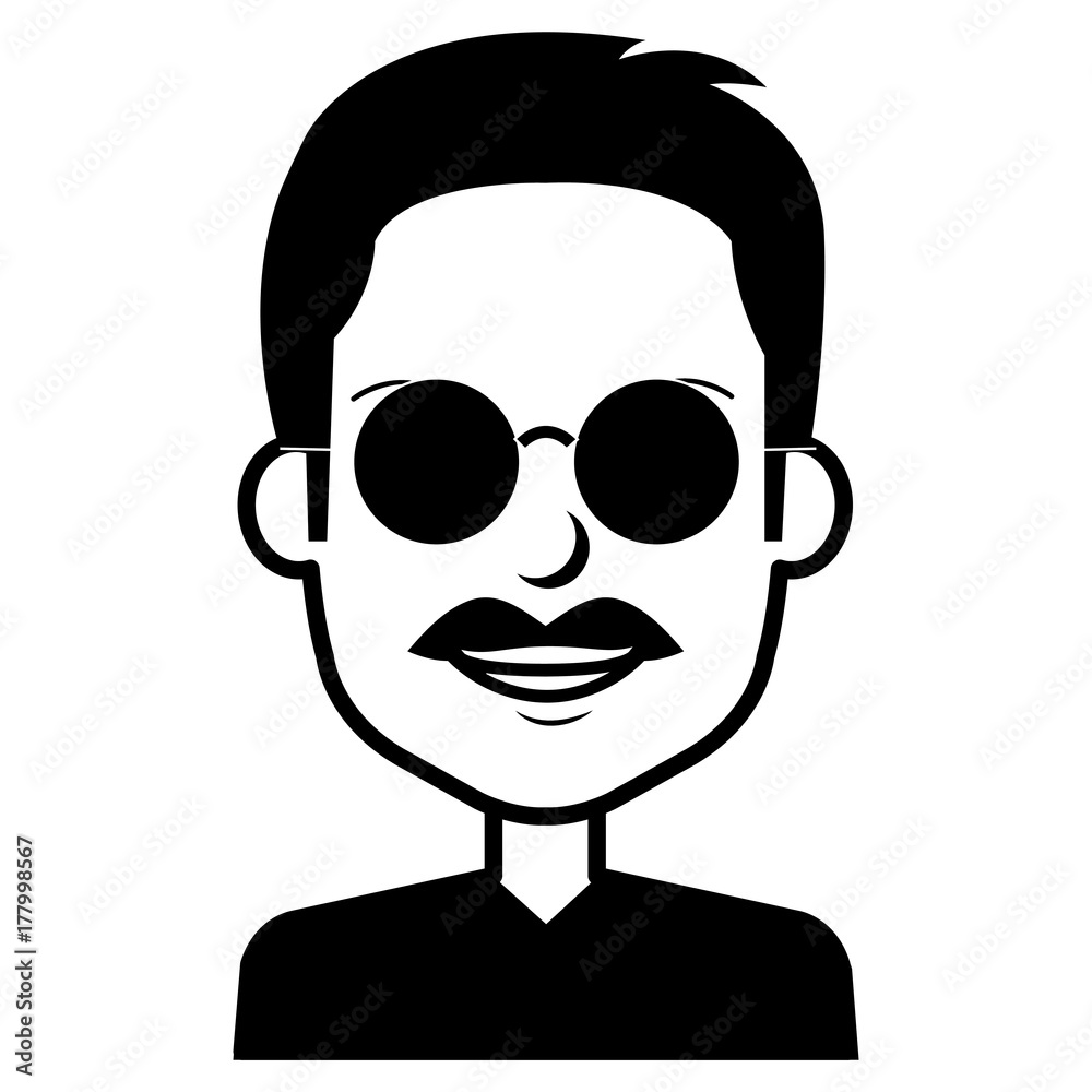 young man avatar character young man avatar character