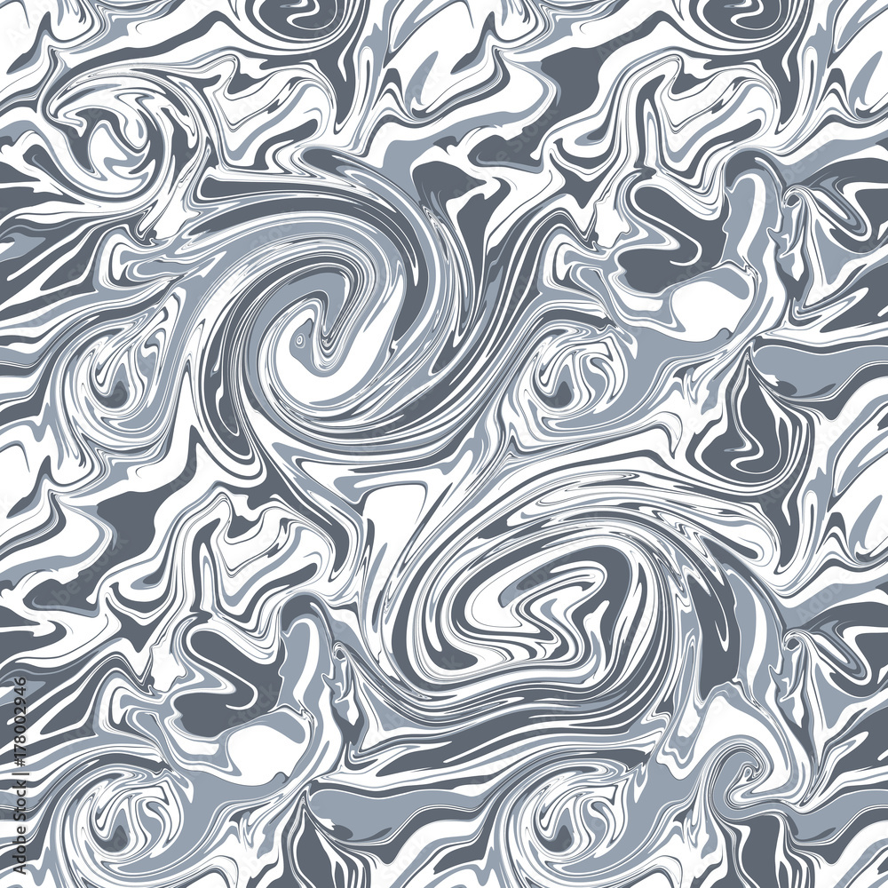 Fototapeta Grey wavy seamless pattern.