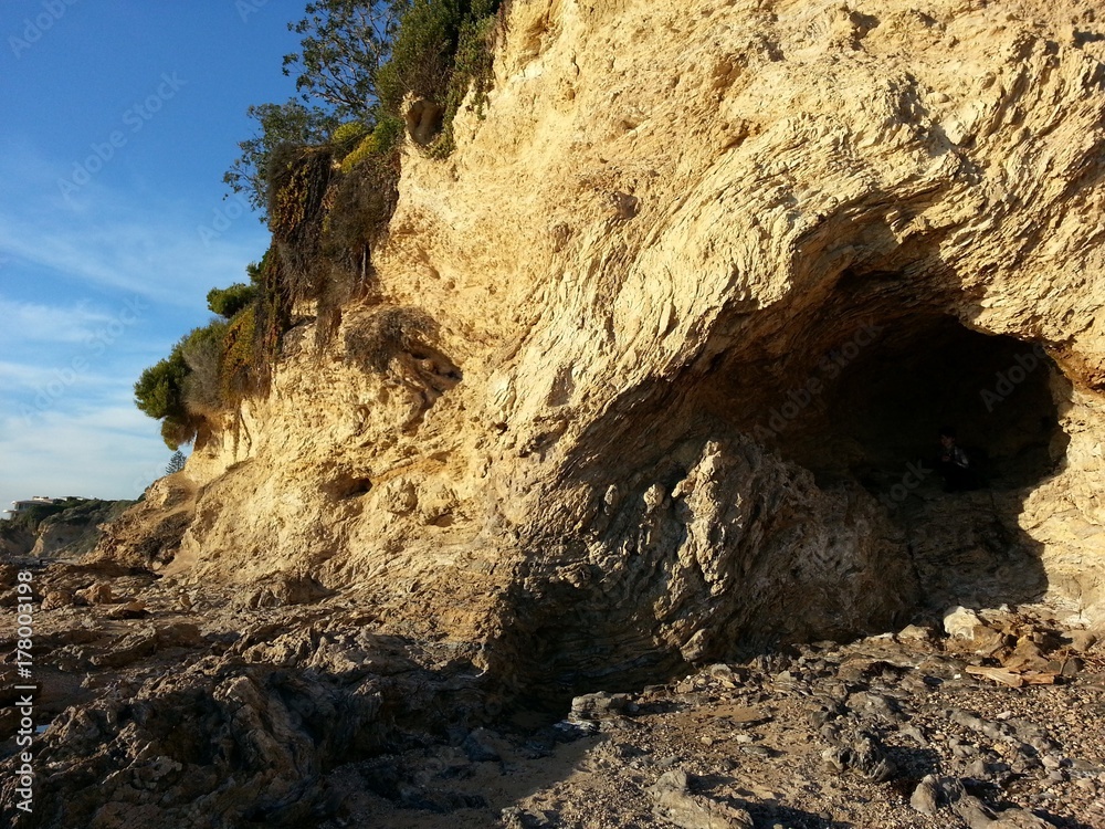 Beach caves