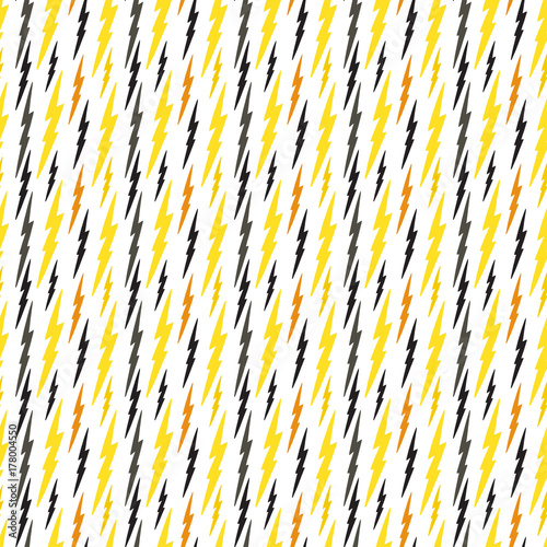 Abstract pattern with lightning. Vector thunder background. Wrapping or fabric pattern.