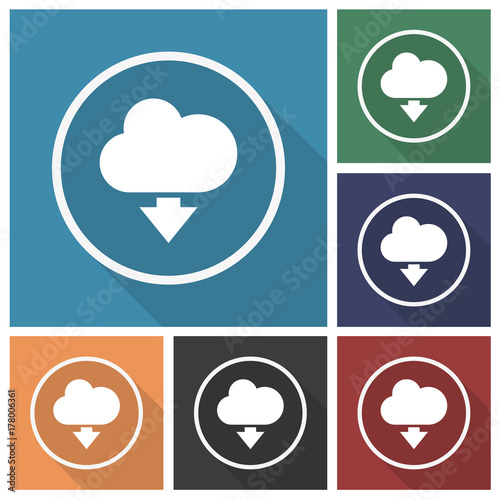 Button - Set - Schatten - Wolke herunterladen
