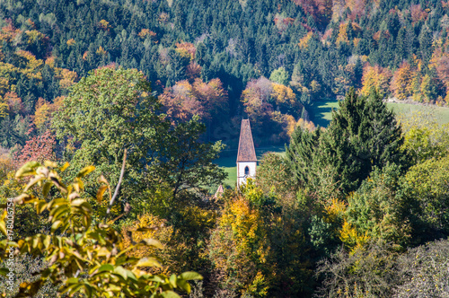 Idyllic view of non-urban landscapein Styria, on a day in autumn, Austria photo