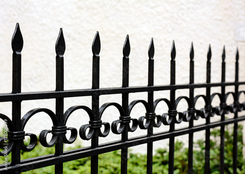 Iron decorative lattice guards outdoor by daylight
