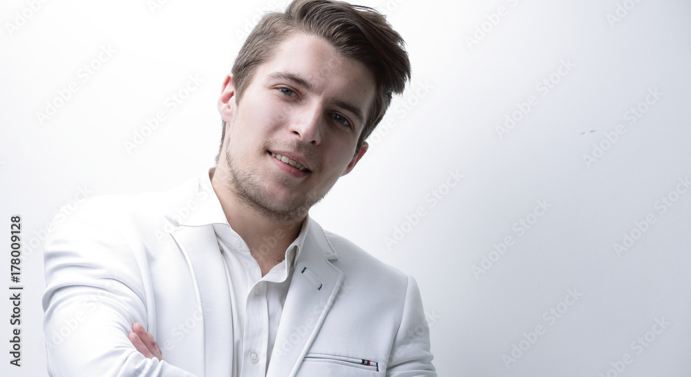 closeup.confident young businessman closeup.confident young businessman