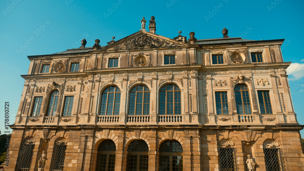One of the characteristic buildings of Dresden - the old Saxon town with the old town rebuilt after the destruction of the war. One of the characteristic buildings of Dresden - the old Saxon town with the old town rebuilt after the destruction of the war.