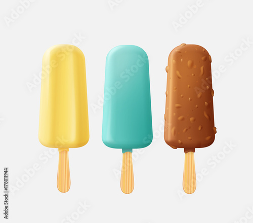 Colorful ice cream