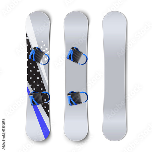 Snowboards with bindings