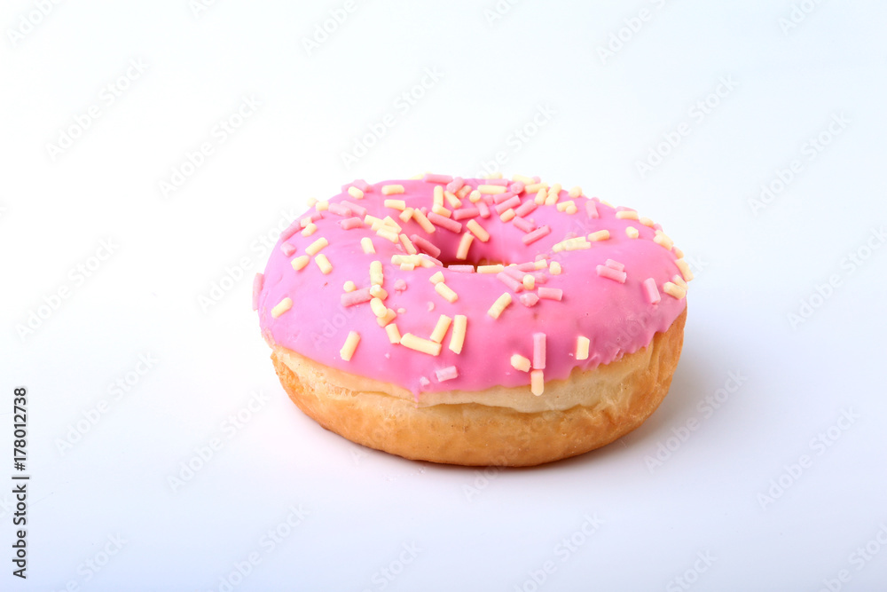 Homemade Traditional polish sweets doughnuts isolated on white background. Homemade Traditional polish sweets doughnuts isolated on white background.