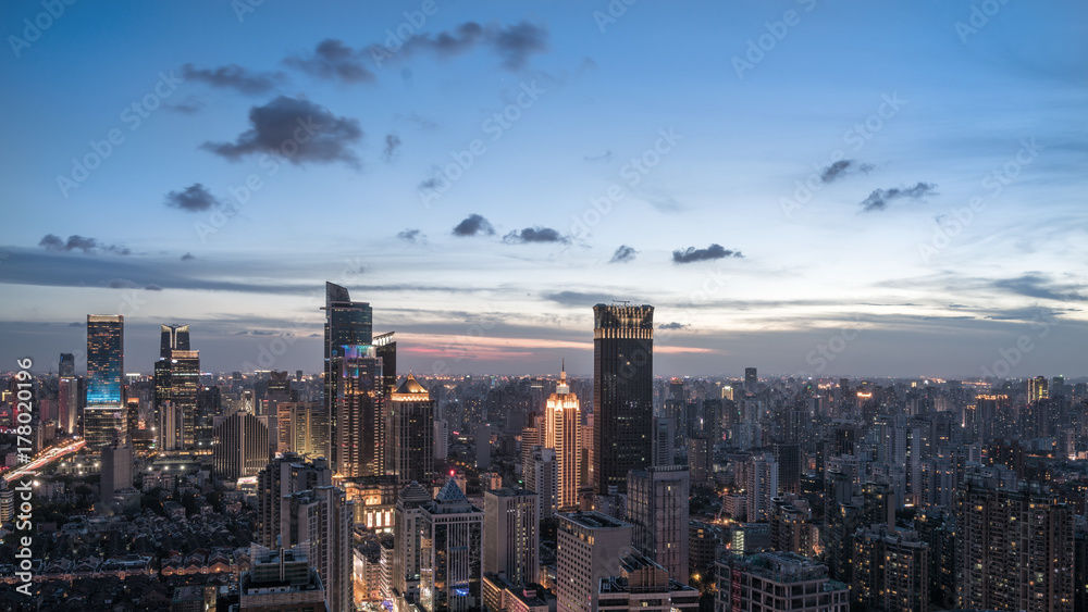 Obraz premium City skyline,Shanghai