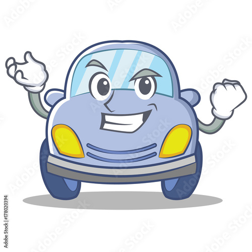 Successful cute car character cartoon