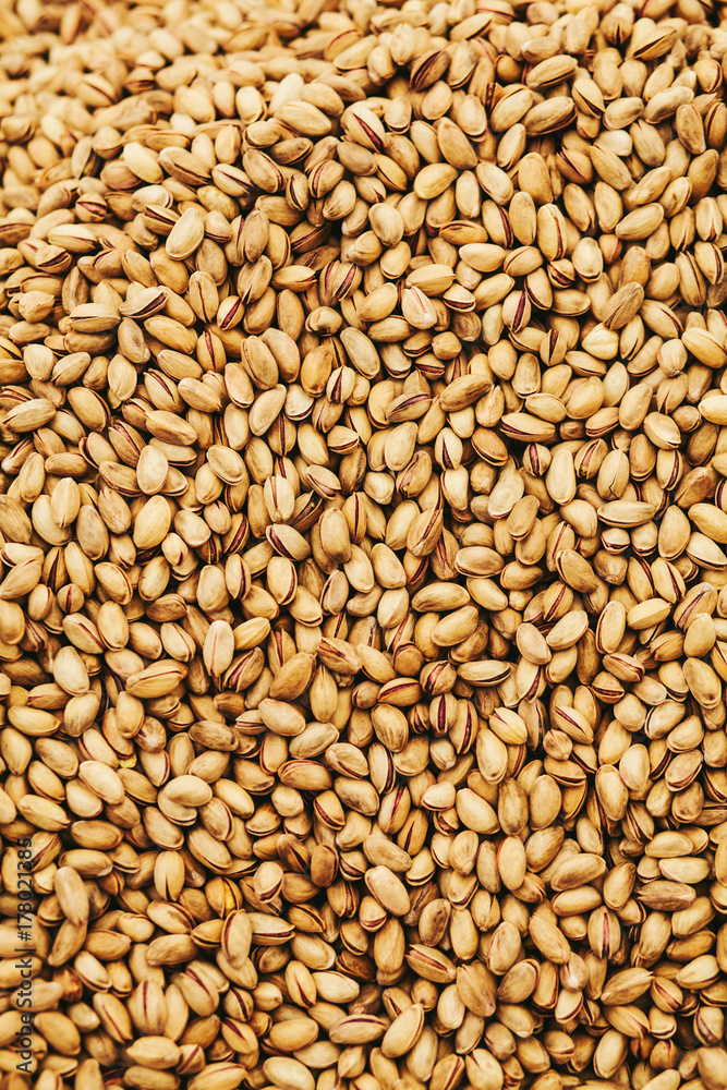 Heap of pistachios on the market Heap of pistachios on the market