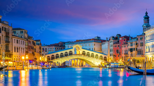 Rialto Bridge in Venice  Italy