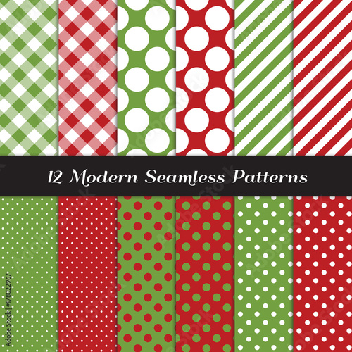Green and Red Polka Dots, G...