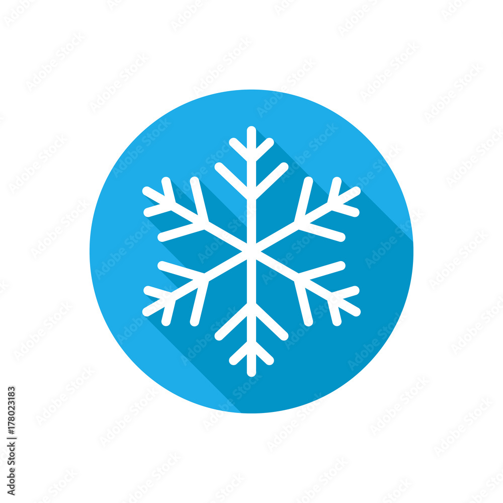 Snowflake Icon - Flat Icons, Winter season, christmas Snowflake Icon - Flat Icons, Winter season, christmas