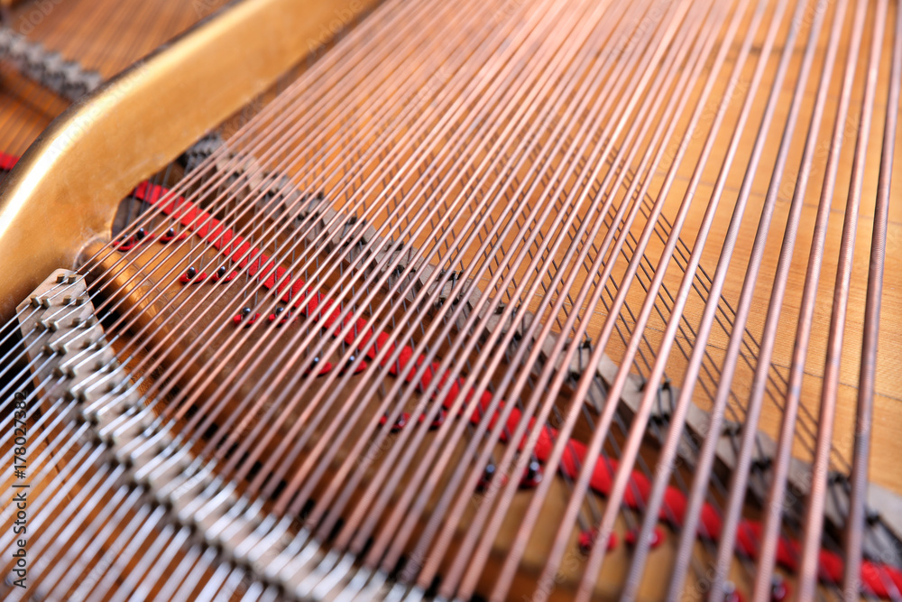 Mechanism of piano, closeup Mechanism of piano, closeup