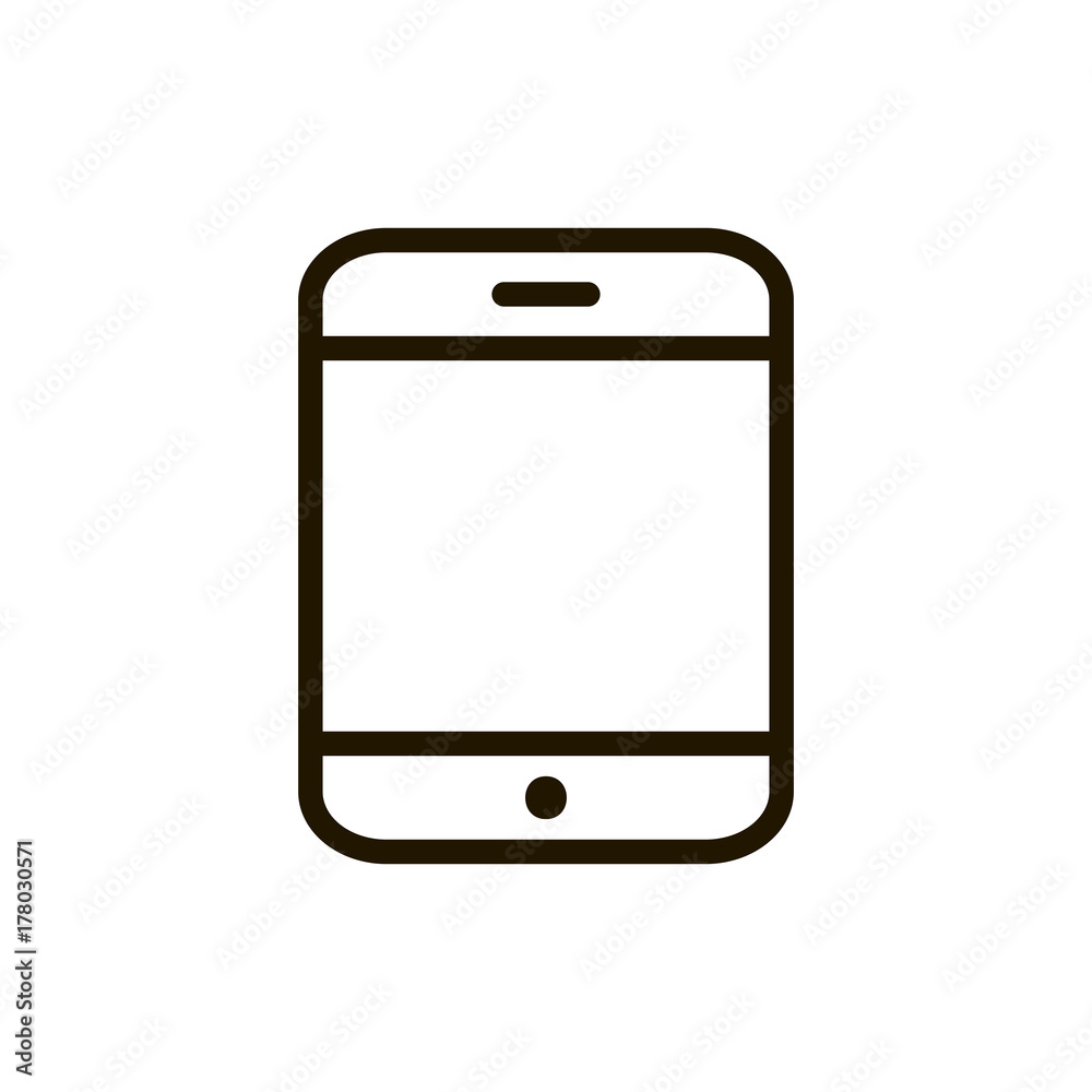 Flat line icon Flat line icon