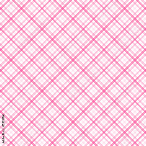 Tartan Vector Patterns, Pink, White And Magenta