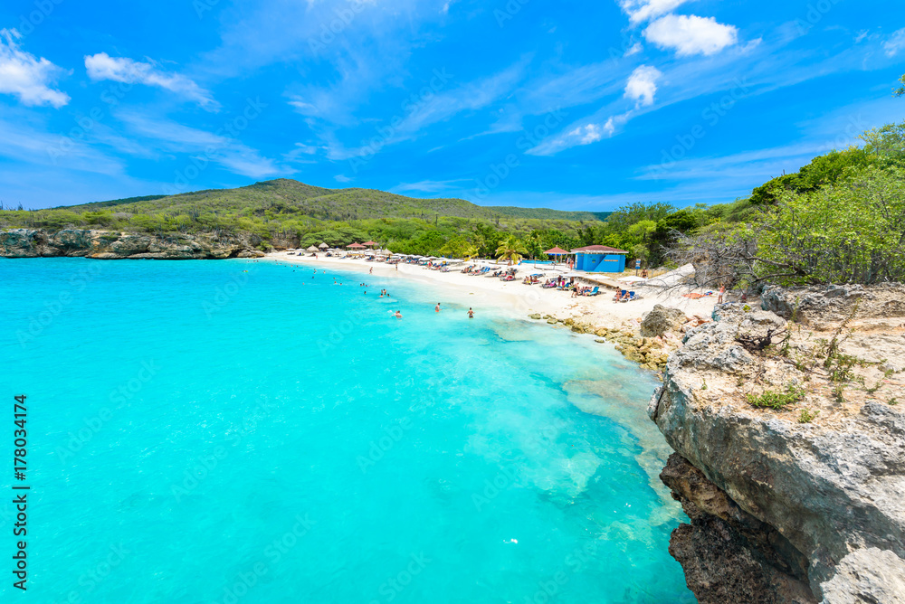 Grote Knip beach, Curacao, Netherlands Antilles - paradise beach on tropical caribbean island