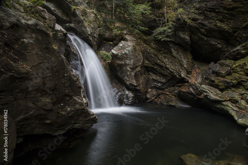 Waterfall in autumn