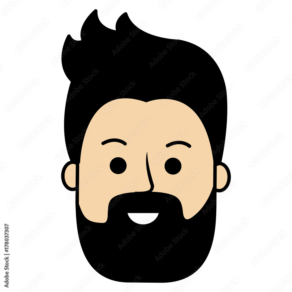 young man head avatar character young man head avatar character