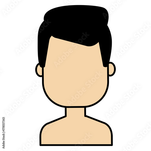 young man shirtless avatar character