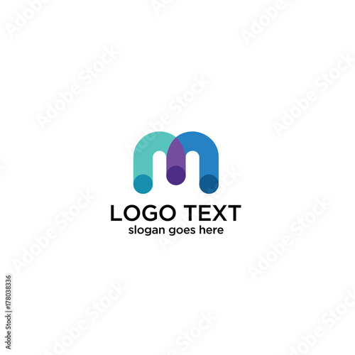 Letter M Logo abstract
