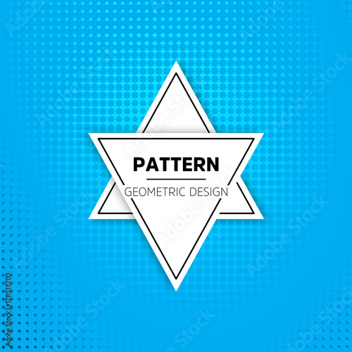 Tableau sur toile Vector background abstract polygon triangle