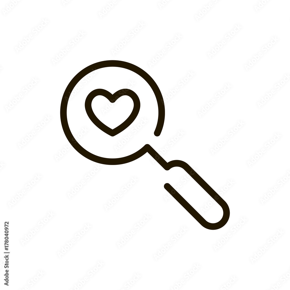 Flat line icon Flat line icon