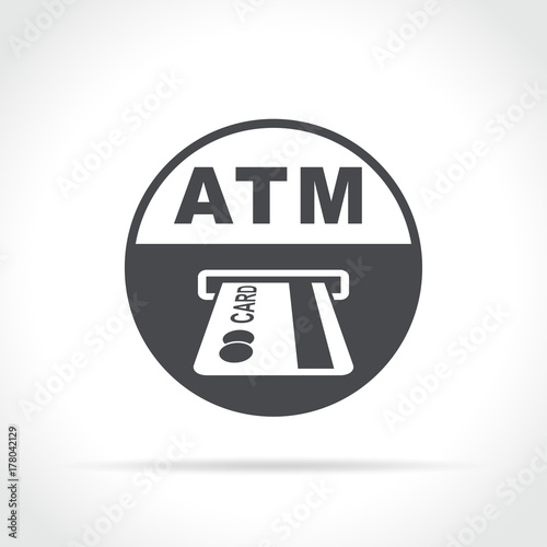 atm circle grey icon