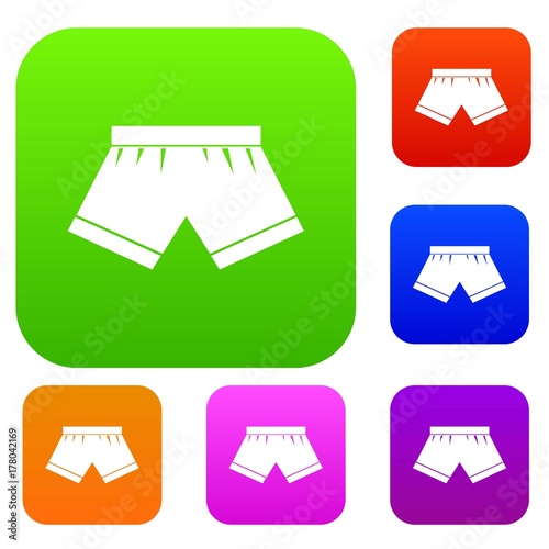 Male underwear set color collection