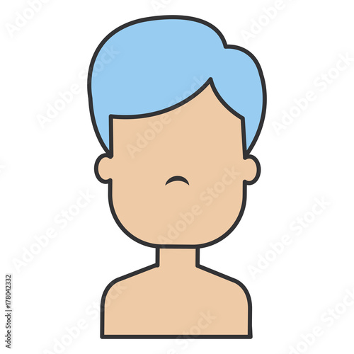 young man shirtless avatar character