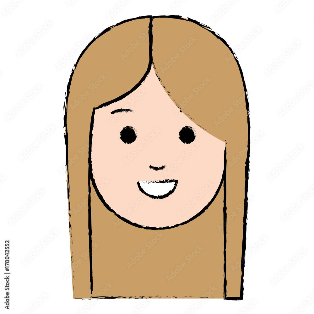 beautiful woman head avatar character beautiful woman head avatar character