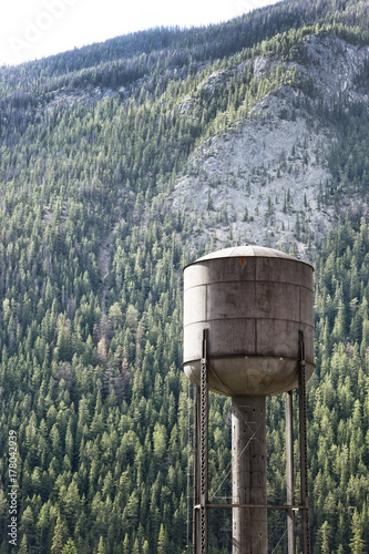 Old water tower in the Rockies
