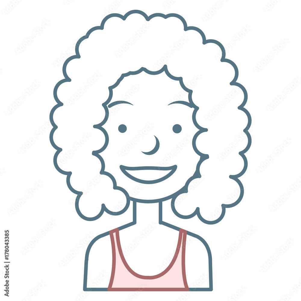 Fototapeta premium beautiful woman avatar character