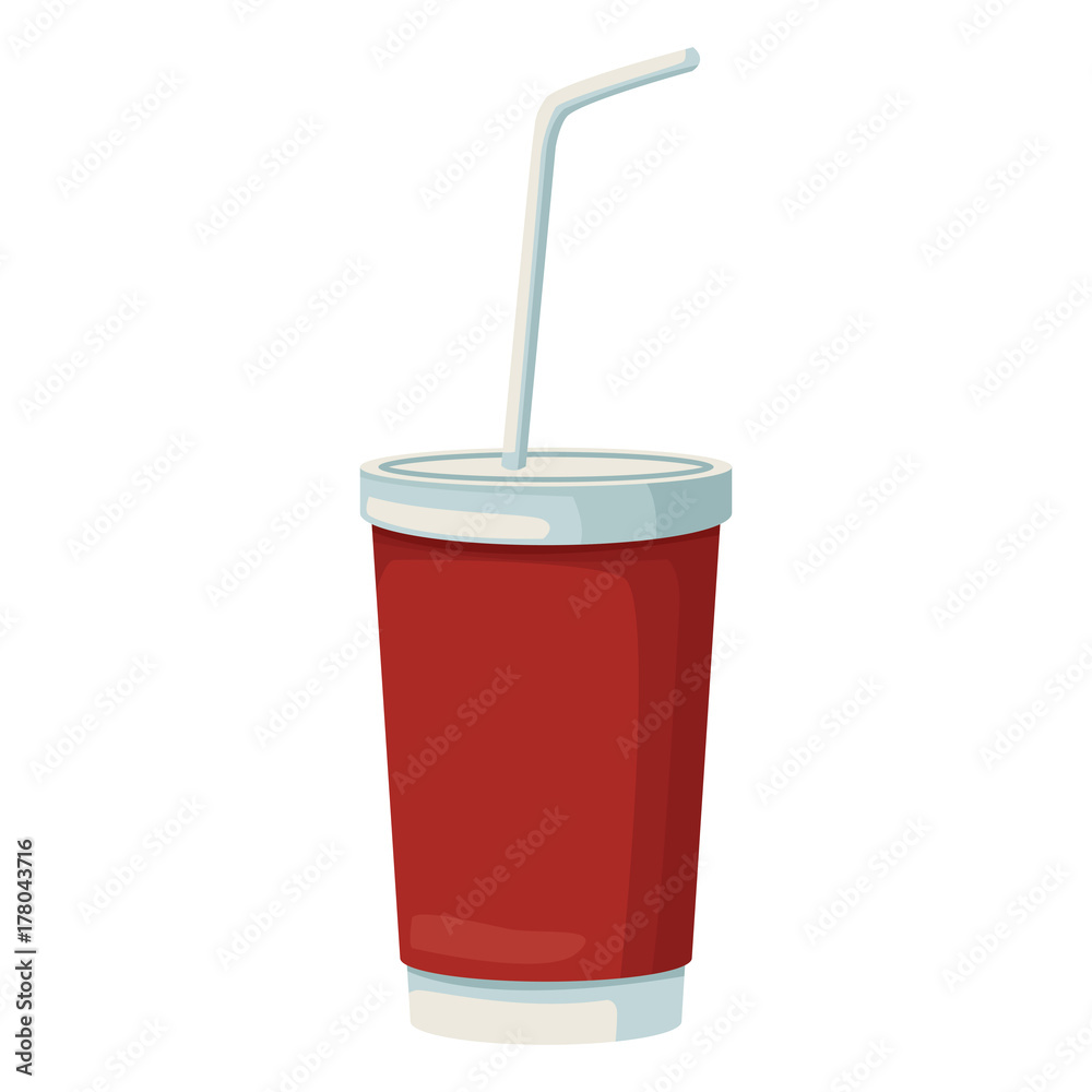 Soda cup with straw icon vector illustration graphic design Soda cup with straw icon vector illustration graphic design